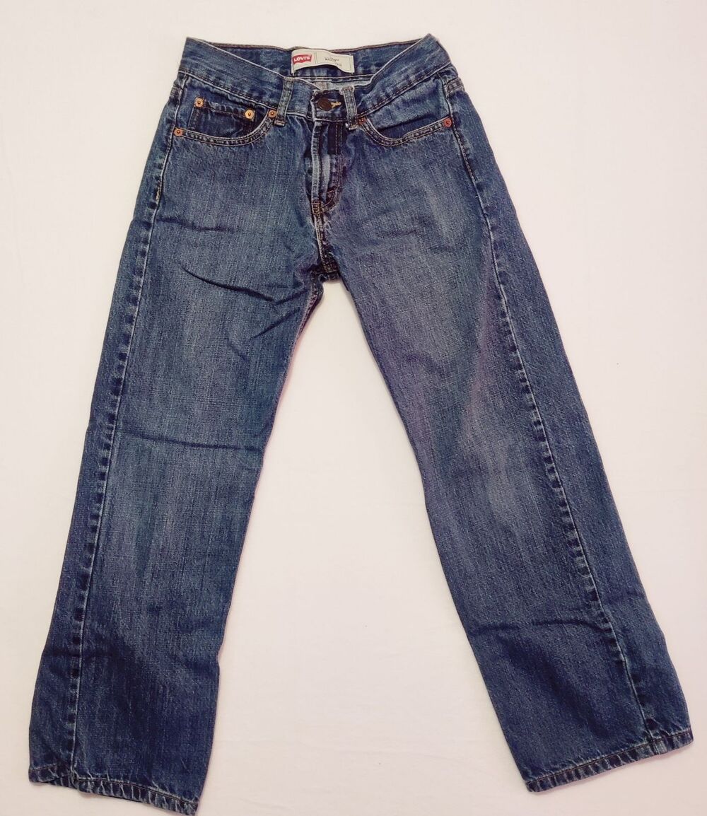 Boys' Levis 550 Relaxed Jeans, Size 14 Slim- 25W x 27L  100% Cotton Denim
